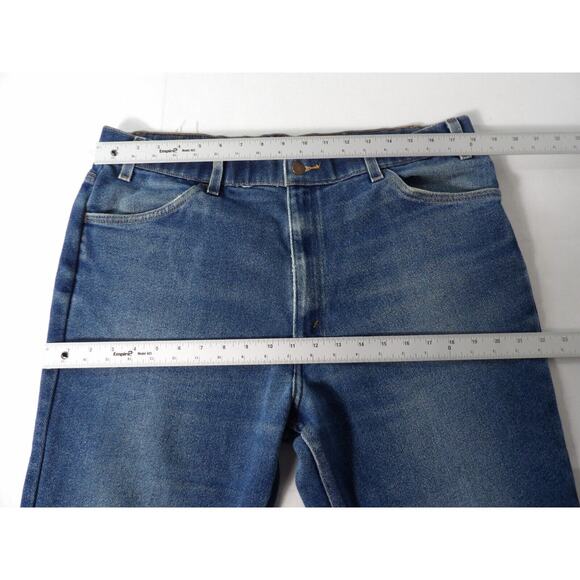 Vintage Levi Brown Tab 90s Jeans 40x32 Grandpa Straight Stretch 90s 1998 READ - Picture 15 of 16